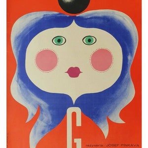 Grubasek originele Poolse filmposter uit 1972 door Eryk Lipinski