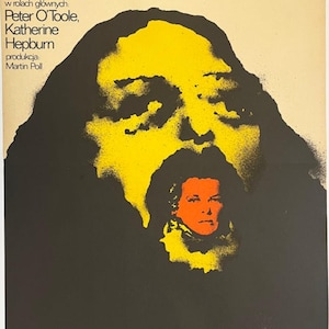 Lion in Winter Original 1972 Polish Movie Poster by Mieczyslaw Wasilewski  Katharine Hepburn Wall Room Decor from Polish Poster Studio