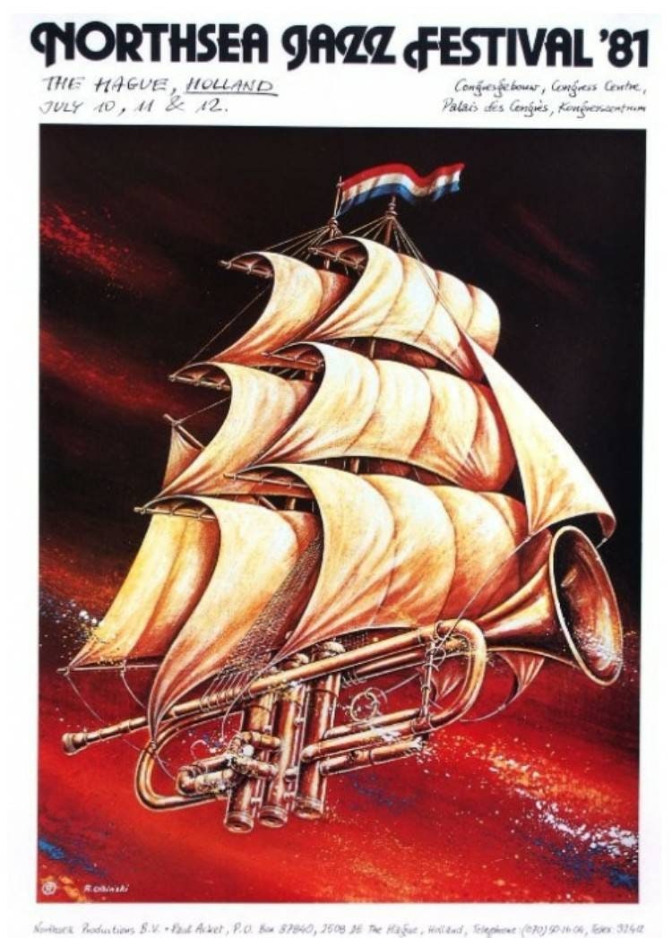 Northsea Jazz Festival 1981 Poster: Original Olbinski Art, Rene
