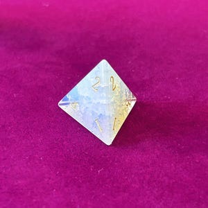 Opalite edelsteen dobbelstenen, veelzijdige D&D dobbelstenenset afbeelding 5