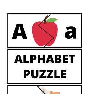 Alphabet Letters / Printable Alphabet Game / Preschool Curriculum / Preschool Printable / Preschool Homeschool / Learning Binder / Busy Book