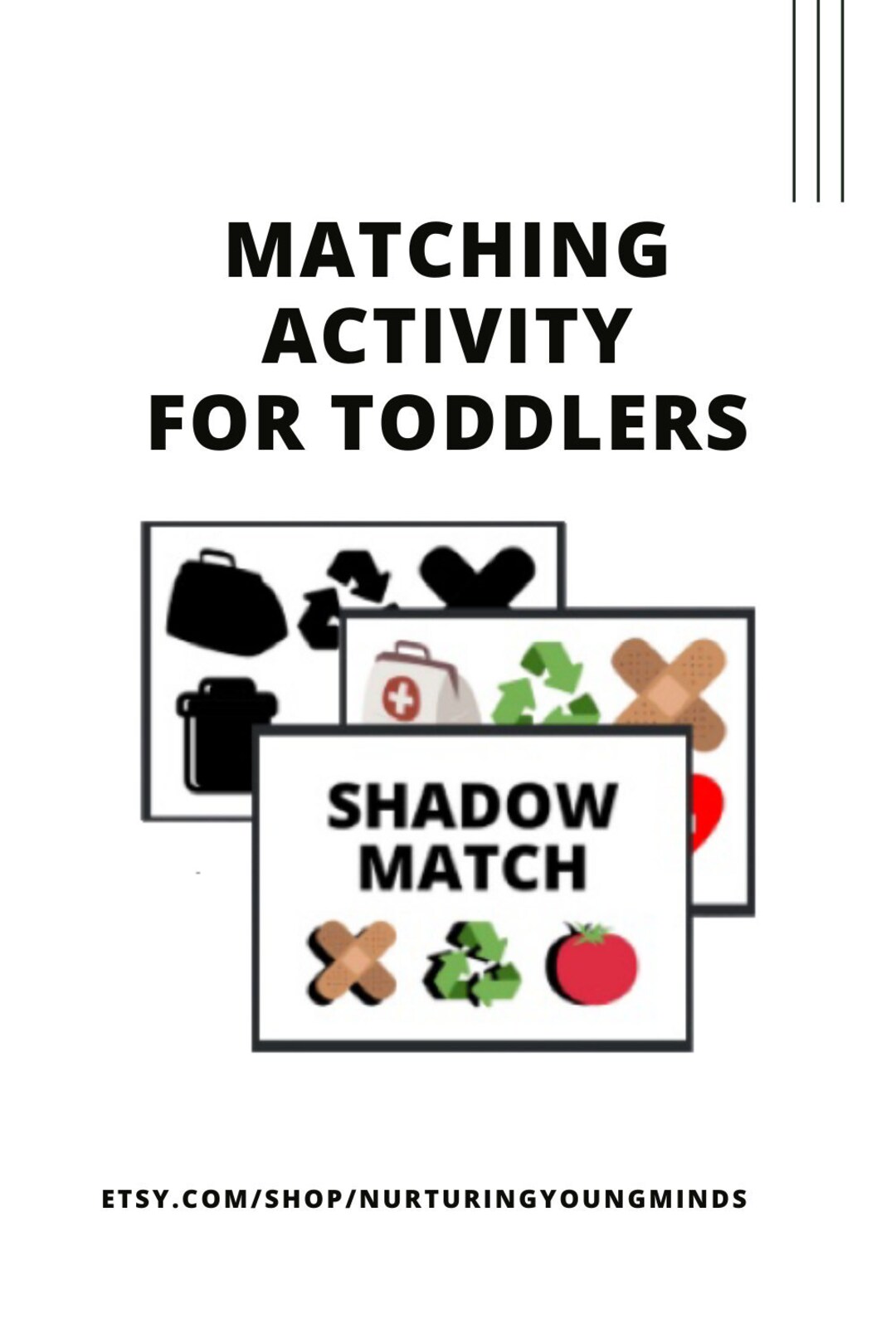 Shadow Match Matching Activity Printable Matching Activity Printable Learning Activity Toddler