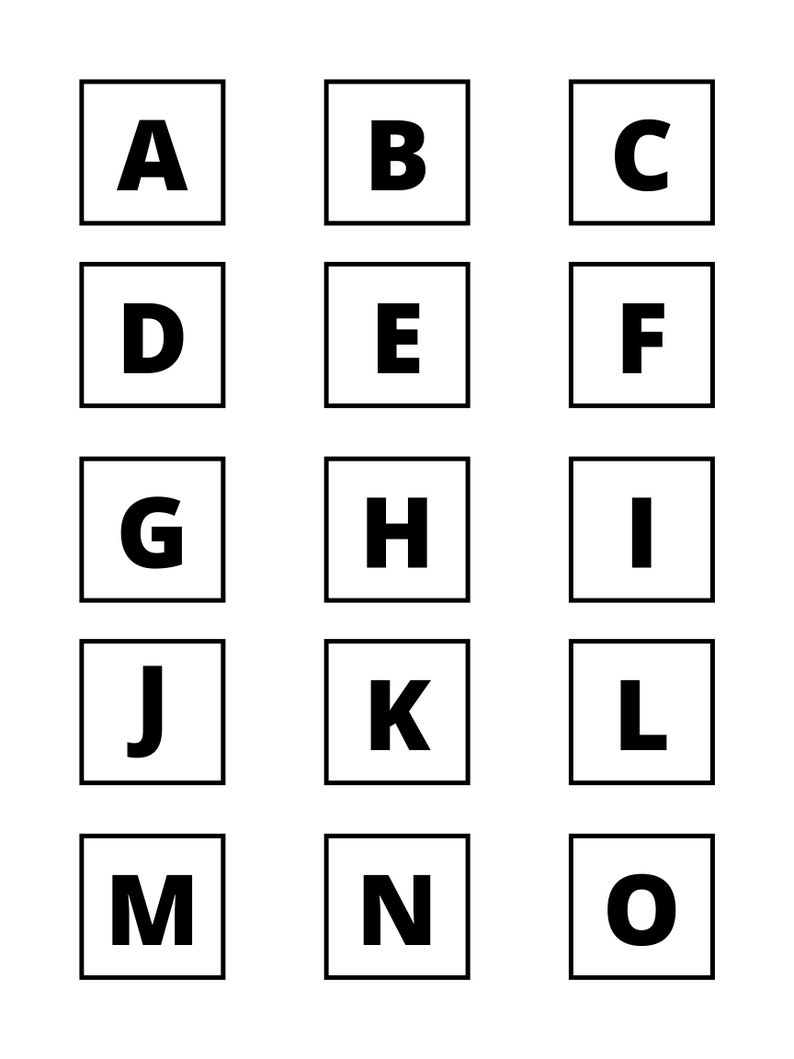 Alphabet Search Printable Learning Activity Bundle Preschool Curriculum