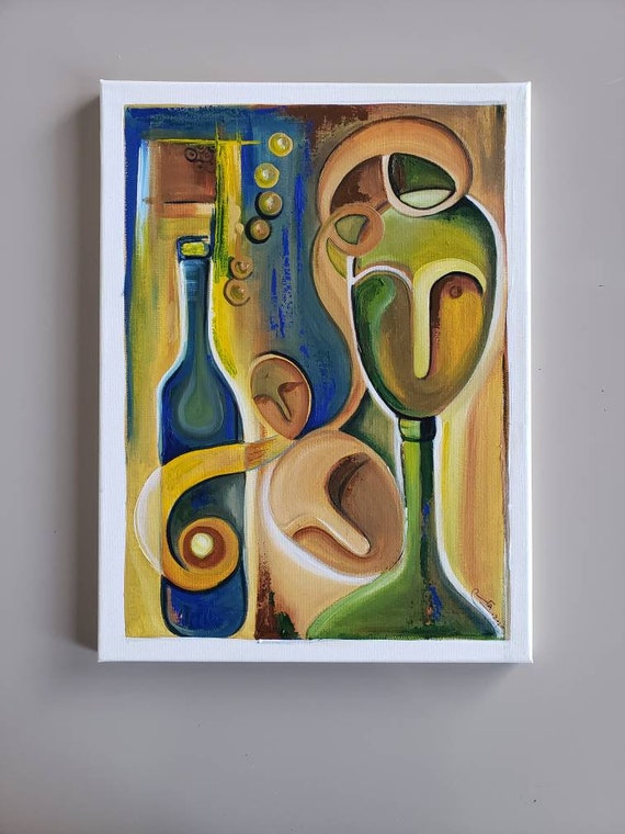 The Modern Society, Original Abstract Painting ,modern Abstract  ,figurative, Faces Earthen Colors, Midcentury - Etsy