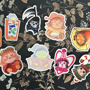 Schattige stickerset marionet van Bonehead Prints - Tijdelijke UITVERKOOP!