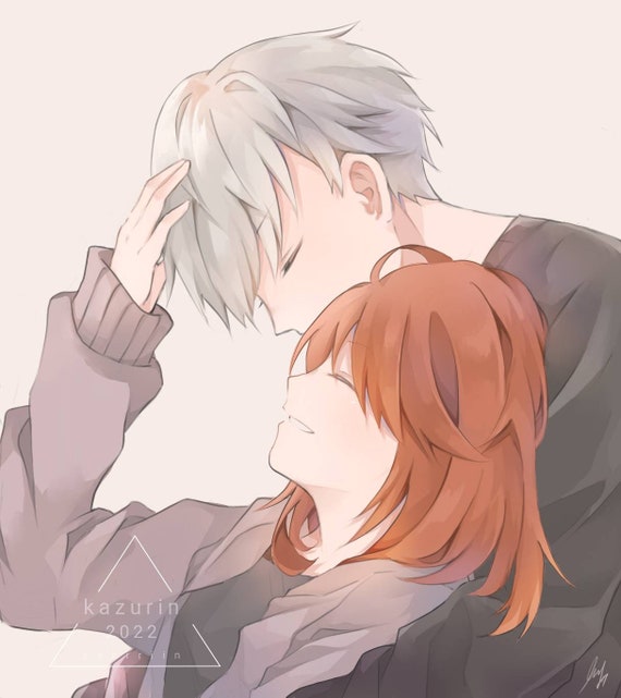 Anime Couple Commission - Etsy Anime Couple Commission - Etsy