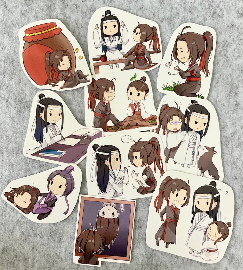 Set of 10: MDZS Glossy Stickers - Etsy UK