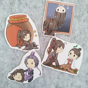 Set of 10: MDZS Matte Stickers - Etsy