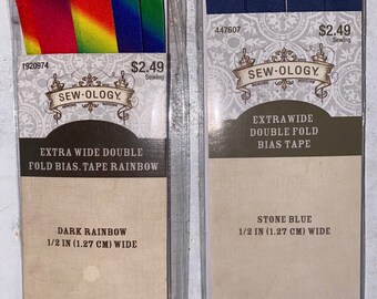 Biais extra large, double pli, reliure pour courtepointe / Sew-ology Sewology