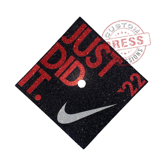 kussen Schoolonderwijs maagd Just Did It 2023 Graduation Cap Topper Nike Design - Etsy