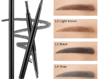 WHOLESALE EYEBROW Pencil Start Your Own Makeup Cosmetics Eyebrow Pencil Eyeliner Vegan Private Label Makeup Pencil + Box Logo Printed