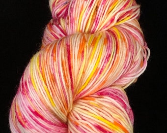 Hand Dyed 4ply Sock Yarn Circusfetti 75 Superwash Merino 25 Nylon 430 Yards Indie Dyer