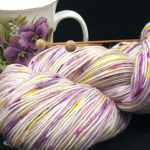 Hand Dyed Yarn wheat Kings Yellow Blonde Gold Tan Brown Speckled