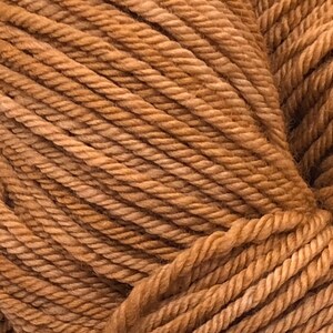 Hand Dyed DK Yarn Caramel 4ply 100 NonSuperwash Merino Wool image 3