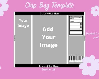 Blank Chip Bag Etsy