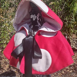 Handmade Mushroom Cottagecore Fleece Cape