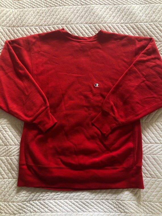 2000'S Champion Reverse Weave Sweatshirt with One-Point Logo, Men's Size M (approx.) cotton navy blue type Vintage Second Hand