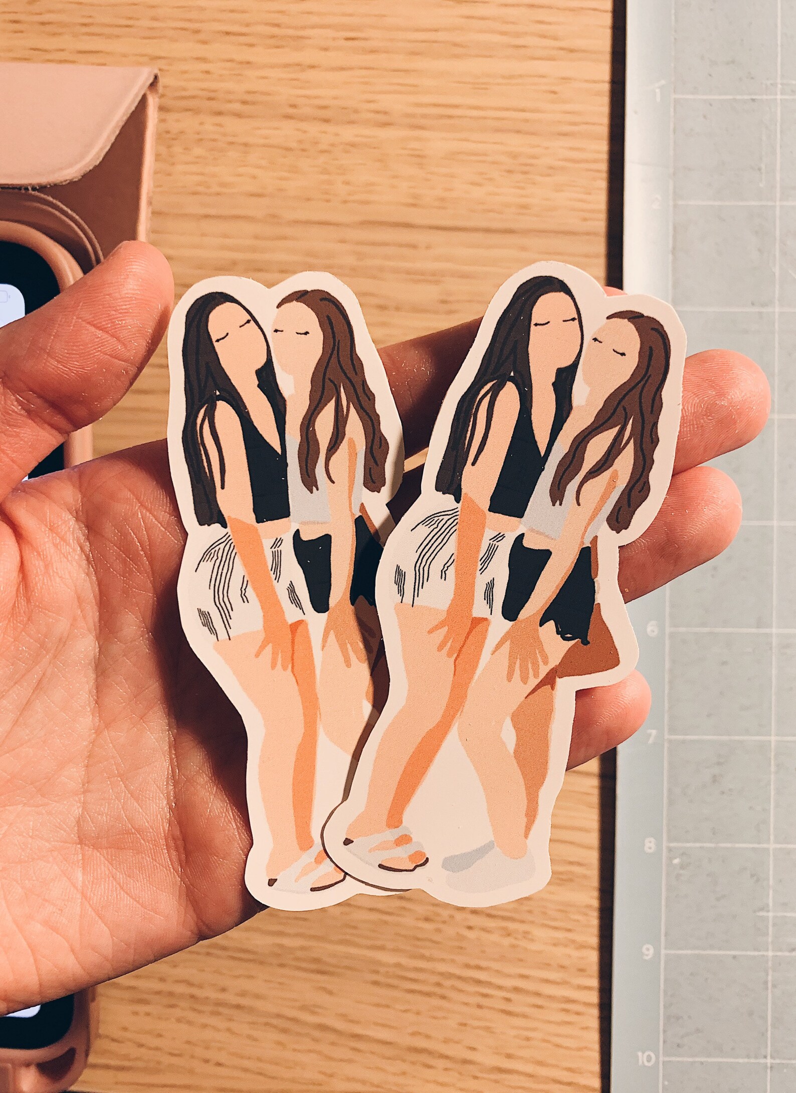 CUSTOM Bestie Portrait Sticker Etsy