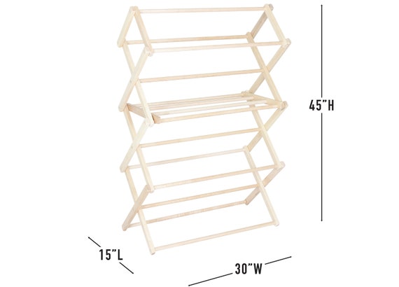 Pennsylvania Woodworks Clothes Drying Rack: Solid Maple Hard Wood