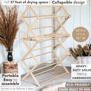 Large Wooden Clothes Drying Rack for Laundry Drying Rack for Clothes Wood Drying Rack Wood Clothes Hanger for Laundry Folding Rack Storage Etsy UK