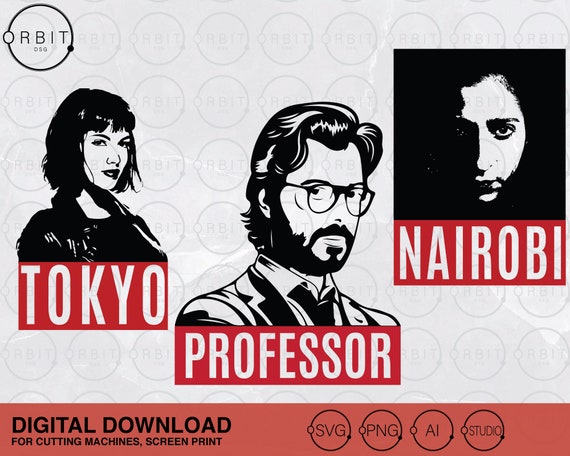 Download The Professor La Casa De Papel Bundle Svg 3 Design Tokyo Etsy