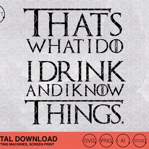 i drink and i know things yeti