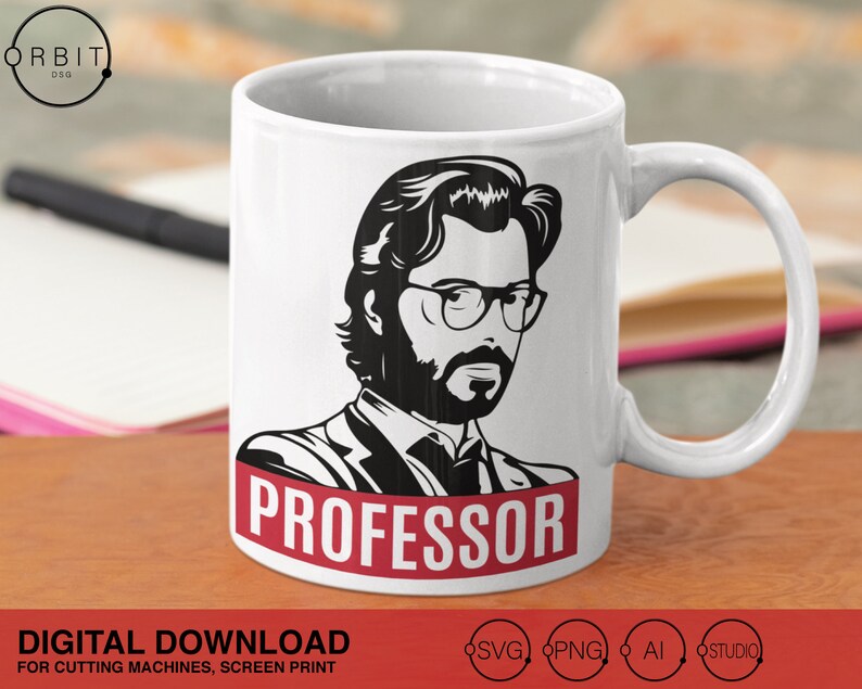 Download La casa de papel SVG design professor svg Money Heist | Etsy