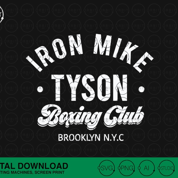 Mike Tyson SVG, Iron Mike Tyson, Brooklyn, Boxing Club, Black Lives Matter Svg,Digital File,No racism Vector File Instant Download cricut