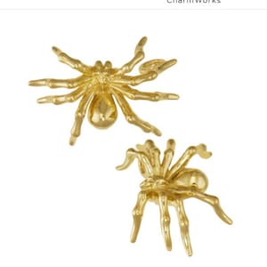 GOLD PLATED or STERLING Silver Spider Charm Pendant Gift for Him Her Mom Mother&#39;s Day Dad Father&#39;s Day Boyfriend Girlfriend Husband Wife