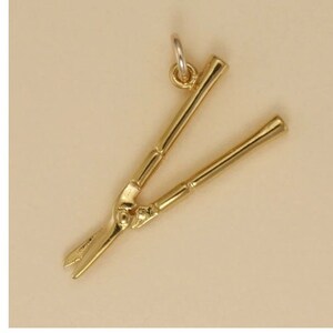 GOLD PLATED or STERLING Silver Hedge Trimmer Charm Pendant Gift for Him Her Mom Mother&#39;s Day Dad Father&#39;s Day Boyfriend Girlfriend Husband