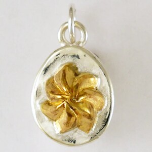 GOLD PLATED or STERLING Silver Deviled Egg Charm Pendant Gift for Him Her Mom Mother's Day Father's Day Boyfriend Girlfriend Husband Wife