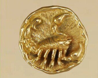 Colgante con dije de Escorpio chapado en oro o plata esterlina, regalo para él, ella, mamá, día de la madre, papá, día del padre, novio, novia, esposo, esposa