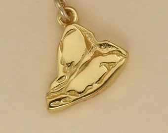 GOLD PLATED or STERLING Silver T Bone Steak Charm Pendant Gift for Him Her Mom Mother&#39;s Day Father&#39;s Day Boyfriend Girlfriend Husband Wife