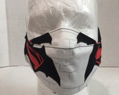 Batman Superman mask Batman Superman Face cover Batman Superman face shield