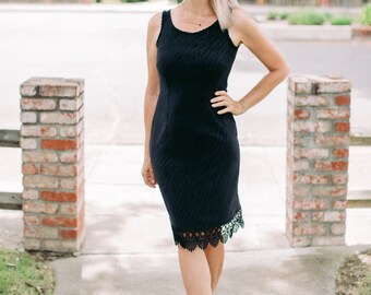 Stylish Black Dress - Medium