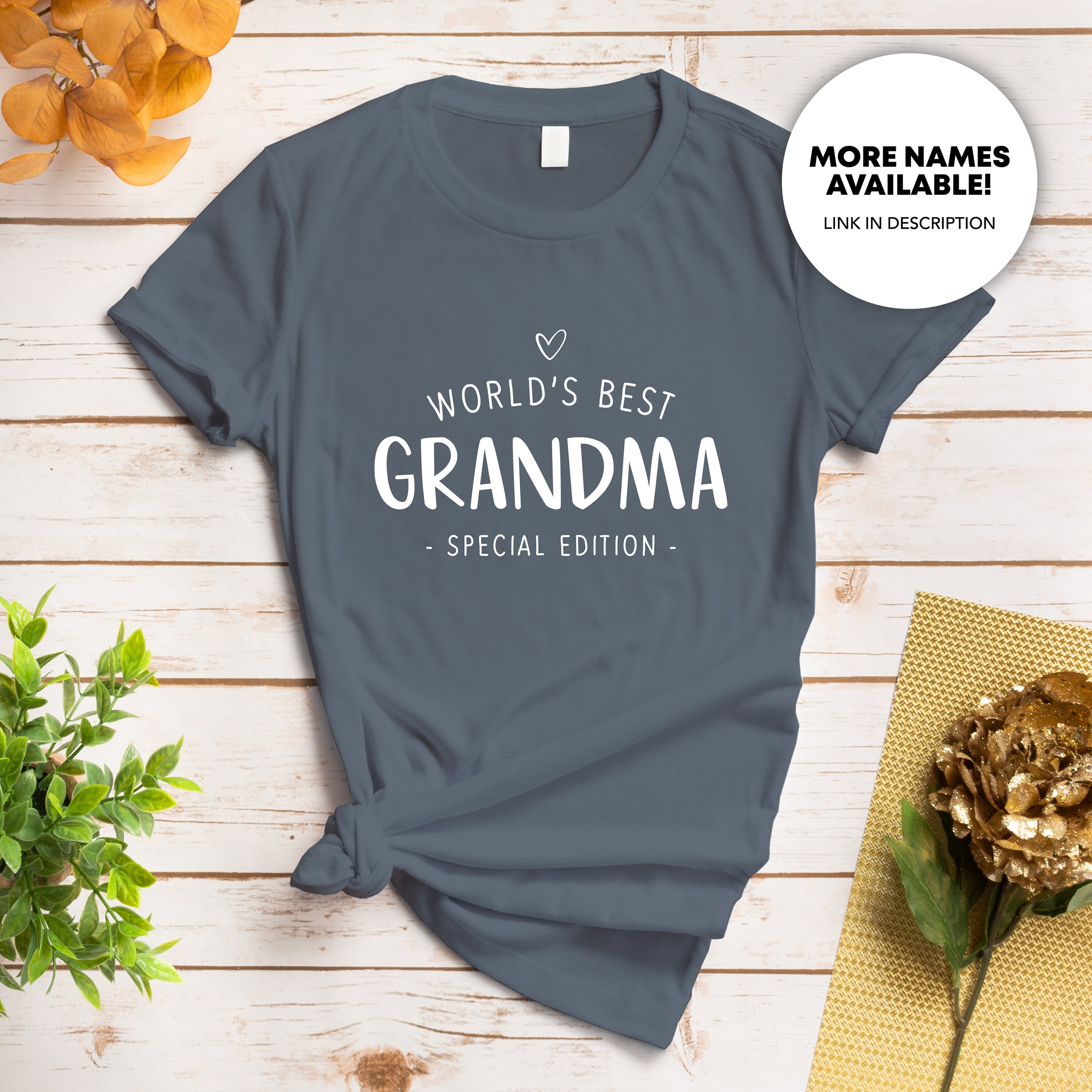 World's Best Grandma Shirt World's Greatest Grandma Etsy UK