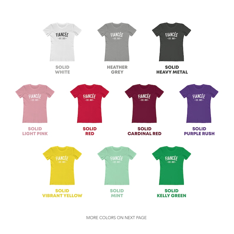 Girlfriend to Fianc\u00e9e Gift Wife to Be Engagement Gift Future Wife Promoted to Fianc\u00e9e Wifey Fianc\u00e9e Est 2021 Shirt Gift for Fianc\u00e9e