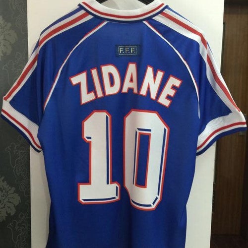 France Zidane 1998 World Cup Shirt Classic Jersey - Etsy