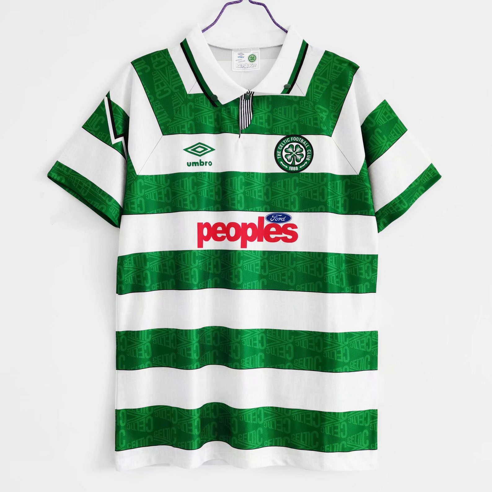 19911992 Celtic Jersey Football Retro Shirt Vintage Etsy