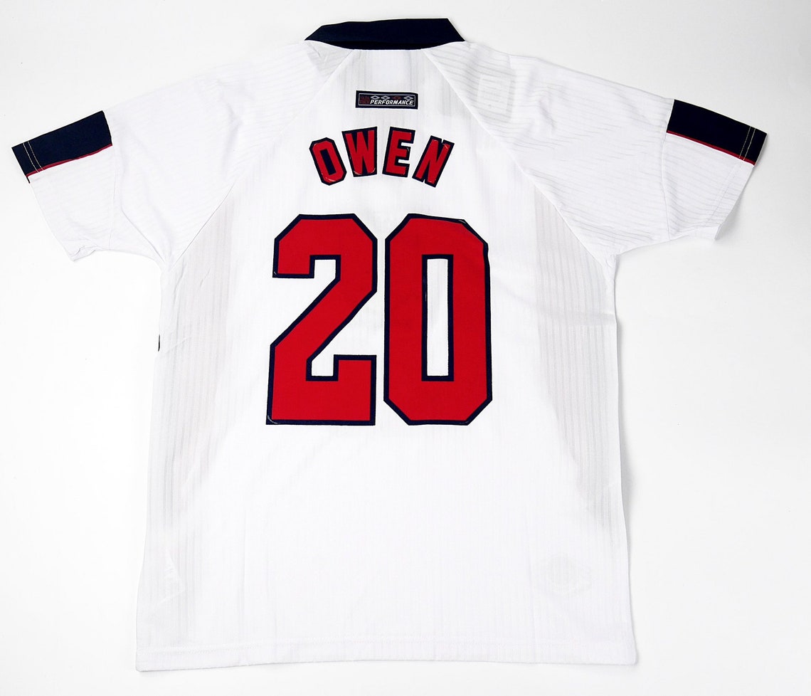 England retro WM 1998 Beckham Owen klassische Jersey Etsy