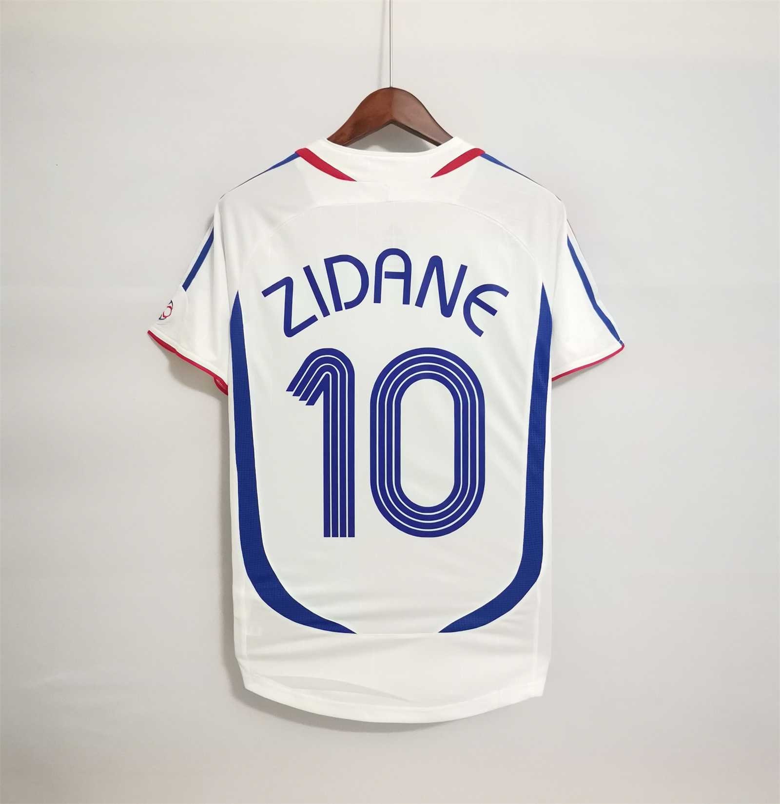 Francia Zidane copa del mundo camiseta retro camiseta clásica -