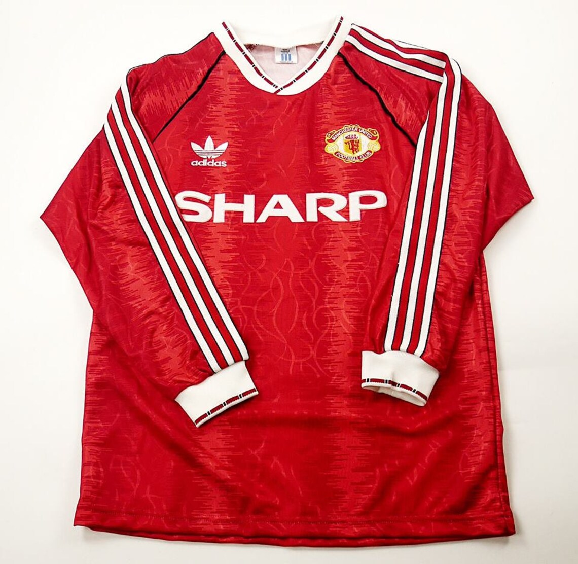 Manchester United home 1990 shirt Etsy