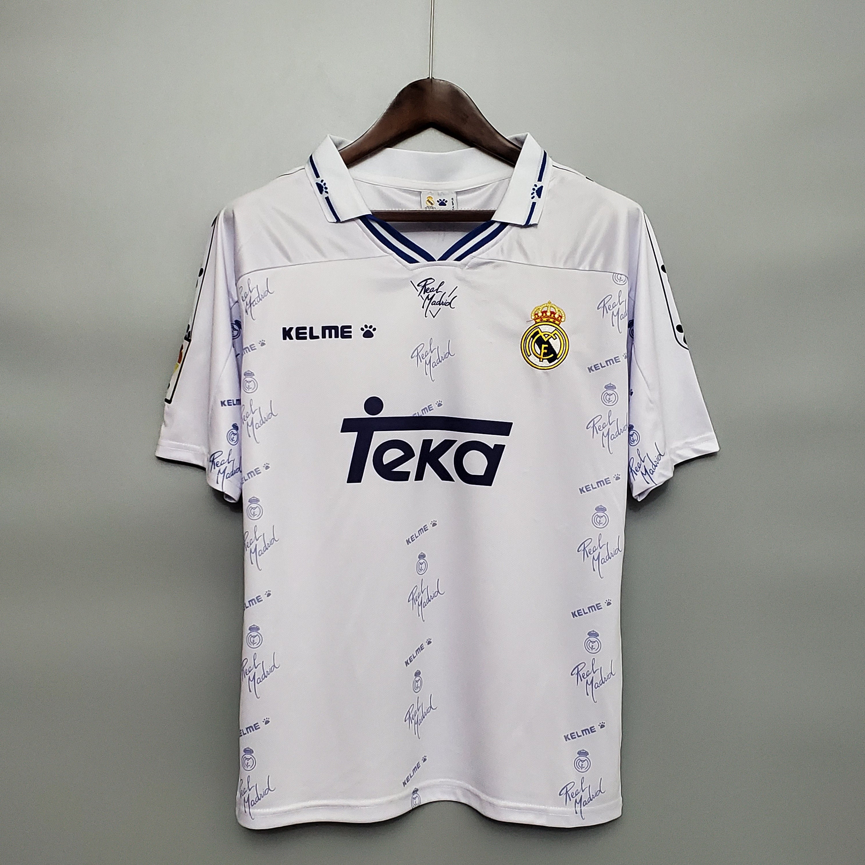 Real Madrid retro 19941996 home jersey classic shirt Raul Etsy