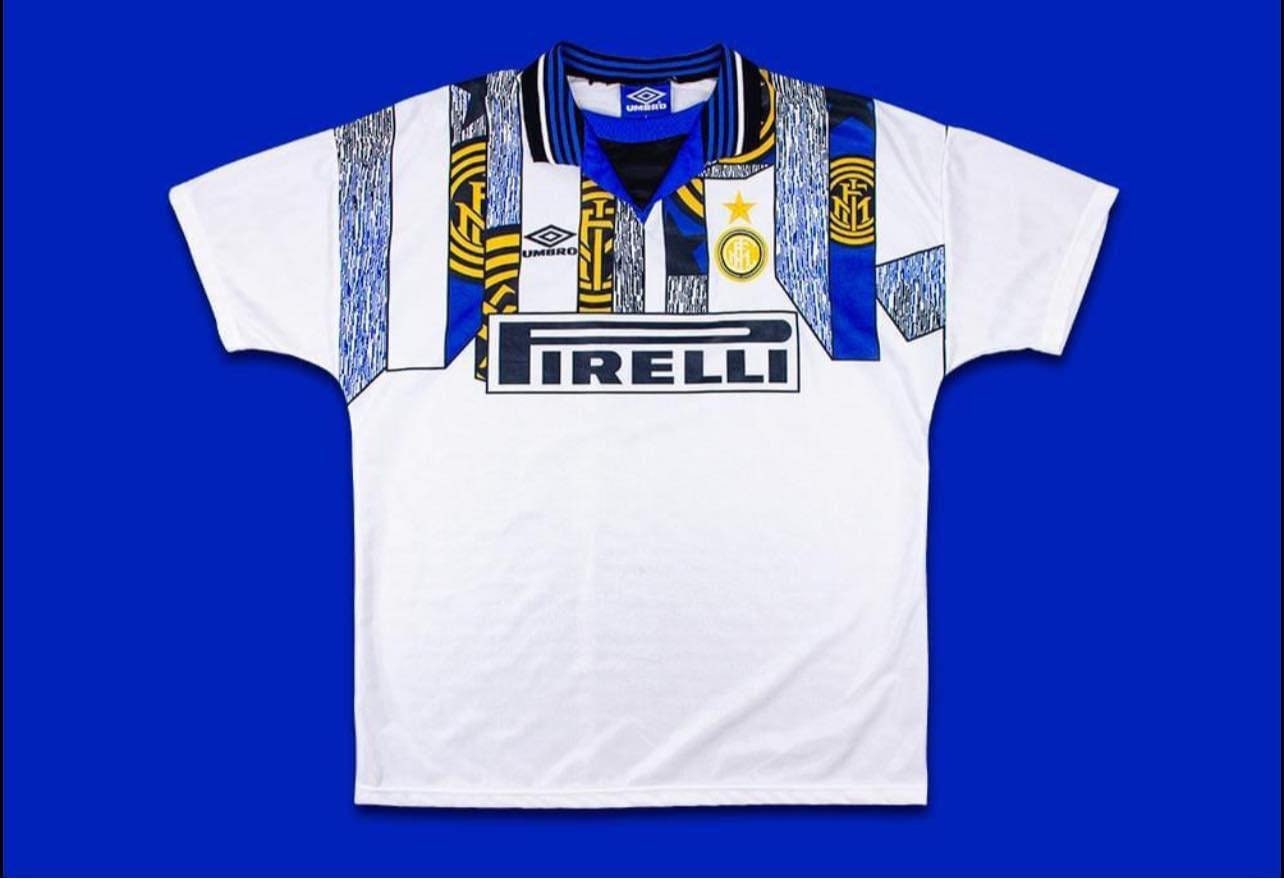 Maglia maglia maglia inter 1995-1996 retro away - Etsy Italia