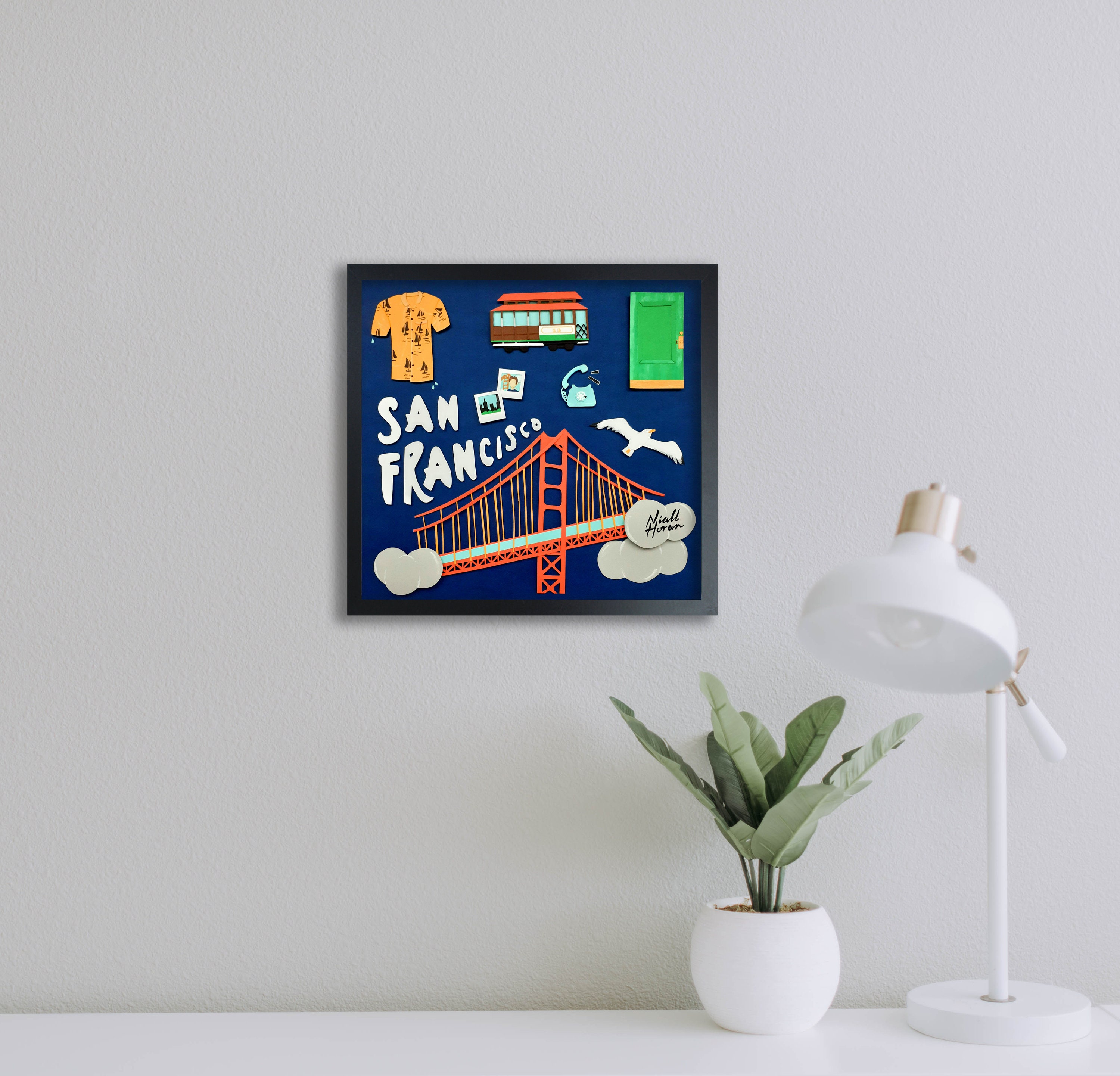 San Francisco Wall Artsan Francisco Travel Postercalifornia Etsy