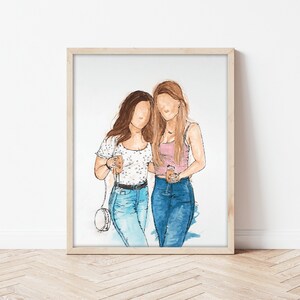 Watercolor Portraits, Custom Family/Friend Illustrations, Pet Portraits, Custom Family Portraits, Custom Friend Portraits, Handmade Wall art