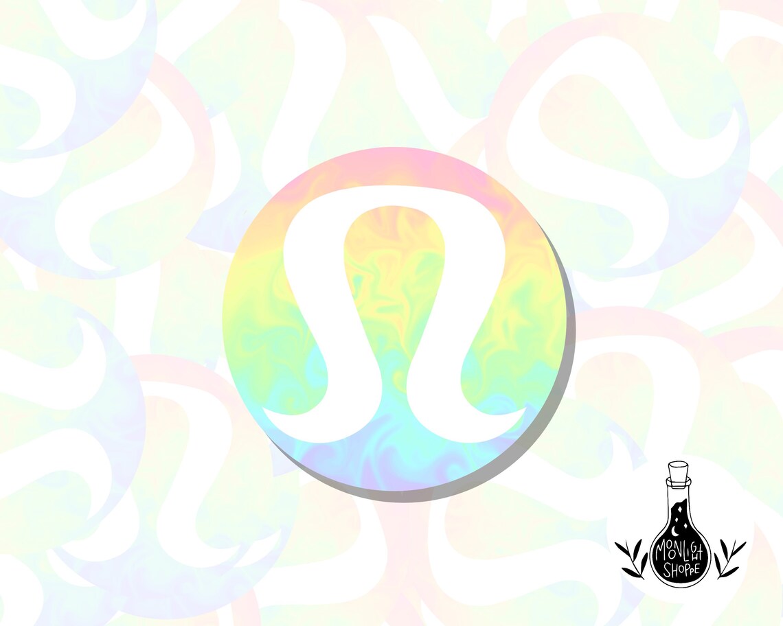 LuluLemon Sticker 3 Rainbow Stickers Pride Stickers Pride Etsy