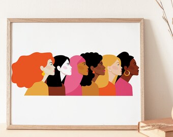Female Wall Art Etsy