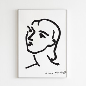 Henri Matisse Woman Wall Art Matisse Woman Portraits Sketch - Etsy