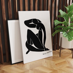 Matisse Canvas Art: Black Woman Painting, Modern Wall Decor